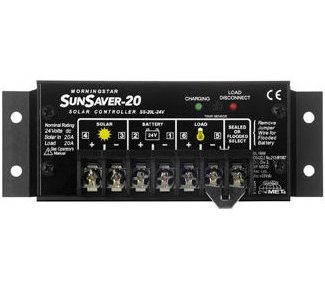 Morningstar SunSaver PWM 20A charge controller, 24