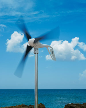 Air Breeze Marine 12V wind turbine with internal r